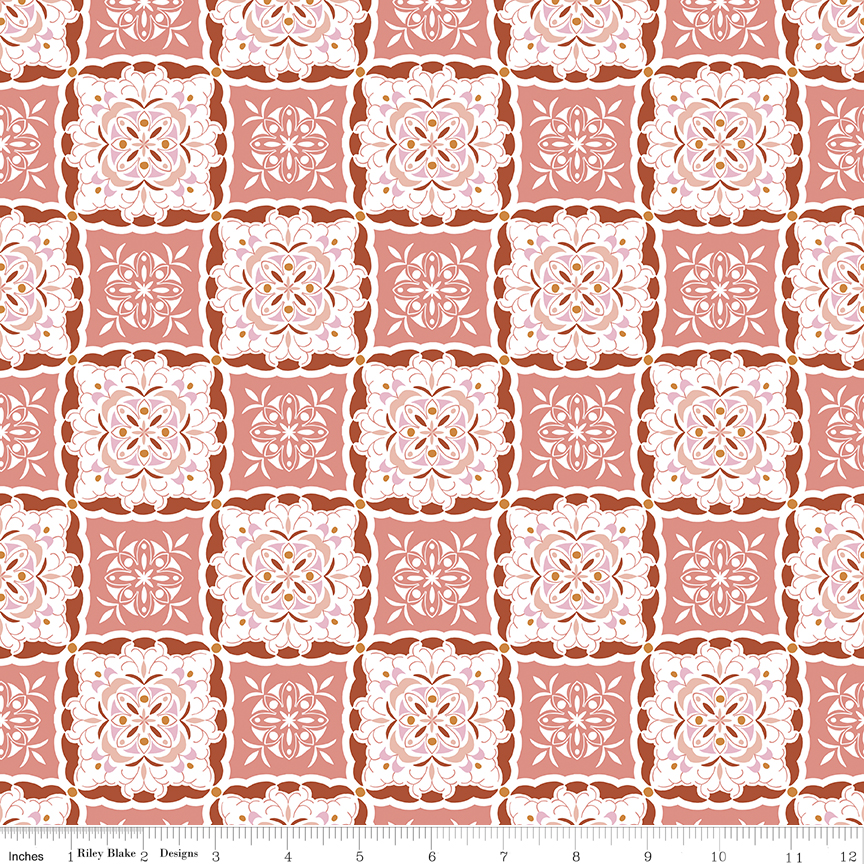 Heartsong- Tiles- Coral
